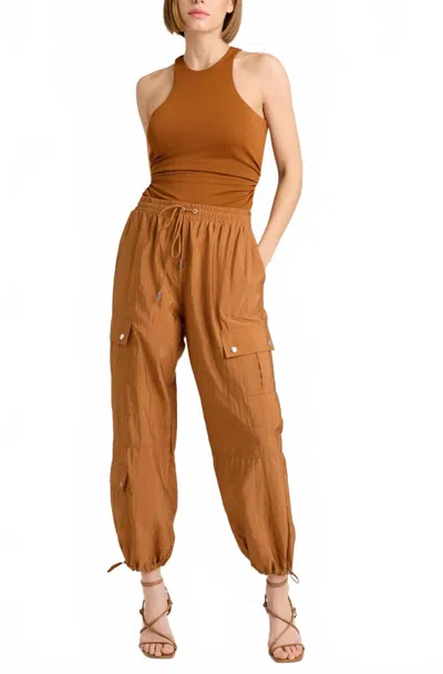 Cinq À Sept Nitsan Parachute Pants In Baked Cookie In Brown