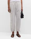 Cinq À Sept Nitsan Tie-cuff Cargo Pants In White
