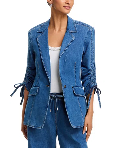Cinq À Sept Cinq A Sept Norah Jean Jacket In Light Wash In Blue