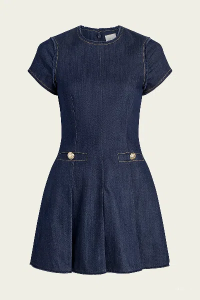 Cinq À Sept Nova Denim Dress In Indigo In Blue
