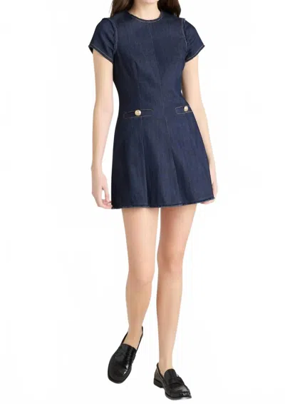 Cinq À Sept Nova Denim Mini Dress In Indigo In Blue