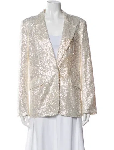Pre-owned Cinq À Sept Nylon Blazer In Neutral