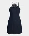 Cinq À Sept Odetta Mini Dress In Indigo In Indigo