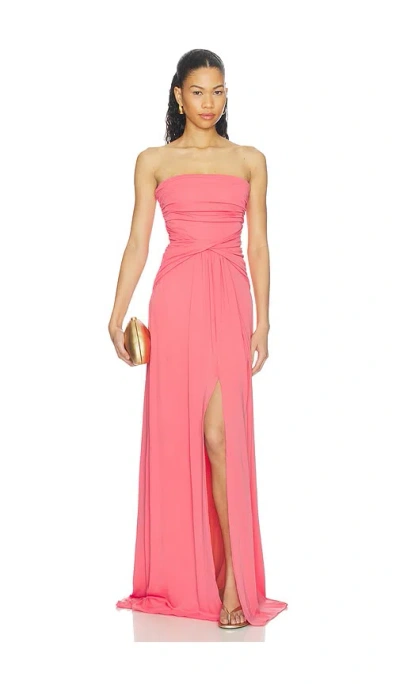 Cinq À Sept Cinq A Sept Olena Strapless Gown In Pink