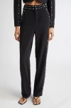 Cinq À Sept Cinq A Sept Olga Studded Pants In Black