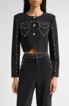 Cinq À Sept Cinq A Sept Olga Studded Jacket In Black