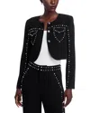 Cinq À Sept Cinq A Sept Olga Studded Jacket In Black