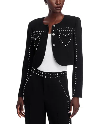 Cinq À Sept Cinq A Sept Olga Studded Jacket In Black