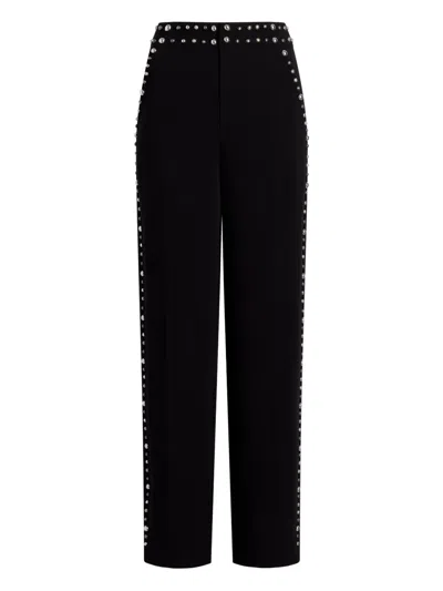 Cinq À Sept Olga Studded Trousers In Black