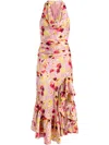 Cinq À Sept Cinq A Sept Tossed Floral Olivia Dress In Pink