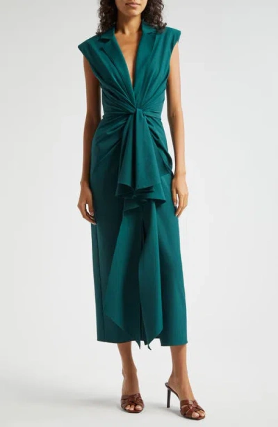 Cinq À Sept Padma Dress In Green Onyx