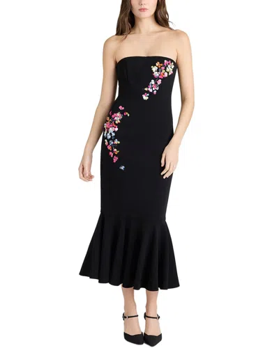 Cinq À Sept Paillette Vines Juniper Dress In Black