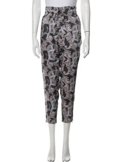 Pre-owned Cinq À Sept Paisley Print Sweatpants W/ Tags In Multi