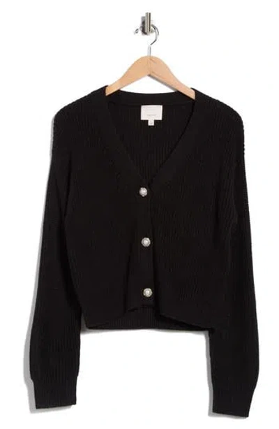 Cinq À Sept Palmer V-neck Cardigan In Black