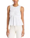 Cinq À Sept Cinq A Sept Pania Ruffled Top In White