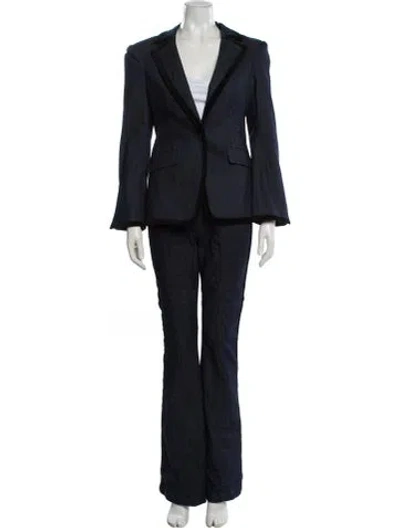 Pre-owned Cinq À Sept Pant Set In Blue