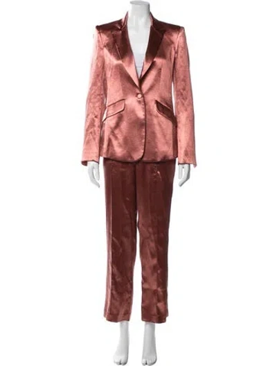 Pre-owned Cinq À Sept Pant Set In Pink