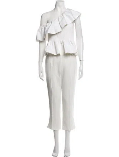 Pre-owned Cinq À Sept Pant Set In White