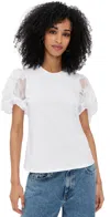 Cinq À Sept Cinq A Sept Paper Floral Organza Yashi Top In White