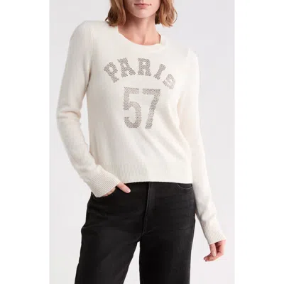 Cinq À Sept Paris 57 Embellished Sweater In White