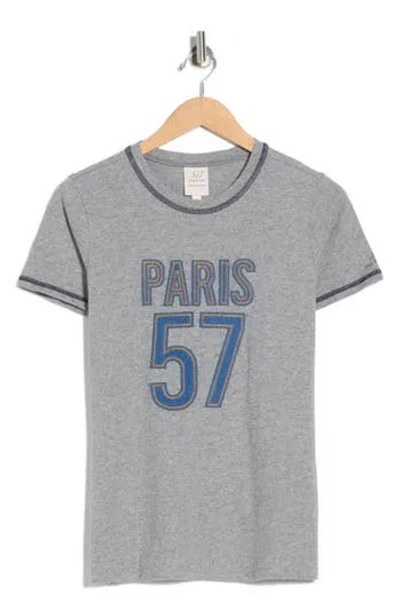Cinq À Sept Paris 57 Heathered T-shirt In Gray
