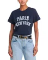Cinq À Sept Cinq A Sept Paris New York Crewneck Tee In Navy