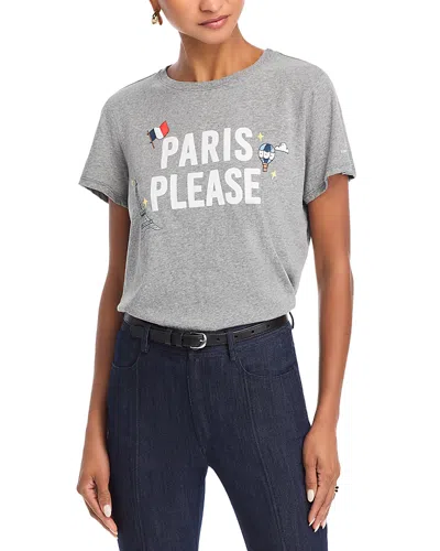 Cinq À Sept Cinq A Sept Paris Please Graphic Tee In Heather Grey