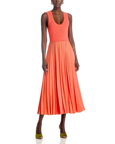 Cinq À Sept Cinq A Sept Parma Dress In Coral Orange