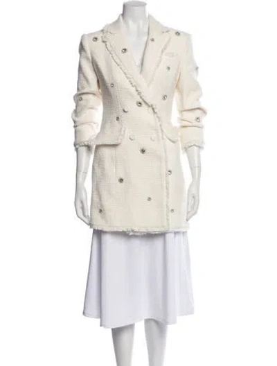 Pre-owned Cinq À Sept Peacoat In Neutral