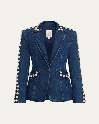 Cinq À Sept Pearl Embellished Blazer