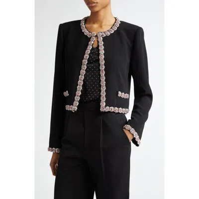 Cinq À Sept Cinq A Sept Sunburst Stacked Collarless Jacket In Black/multi