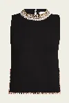 Cinq À Sept Petula Top In Black Multi In Black