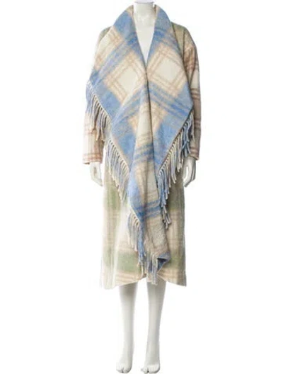 Pre-owned Cinq À Sept Plaid Print Jacket