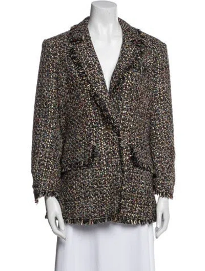 Pre-owned Cinq À Sept Printed Blazer