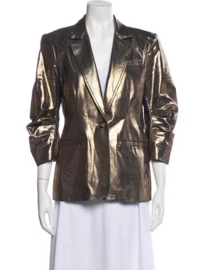 Pre-owned Cinq À Sept Printed Blazer