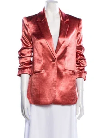 Pre-owned Cinq À Sept Printed Blazer In Pink