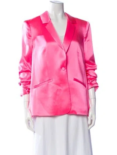 Pre-owned Cinq À Sept Printed Blazer In Pink