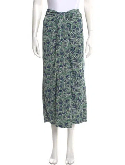 Pre-owned Cinq À Sept Printed Midi Length Skirt In Multi