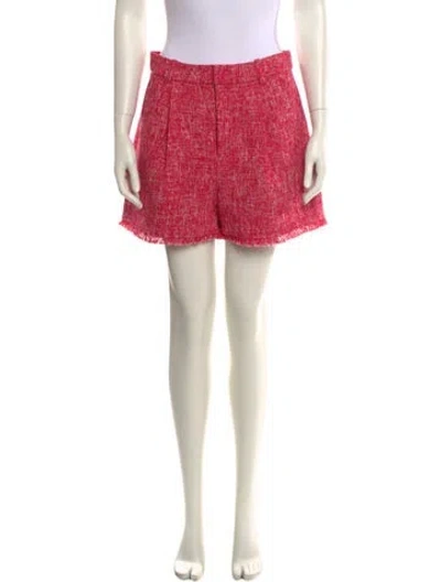 Pre-owned Cinq À Sept Printed Mini Shorts In Pink