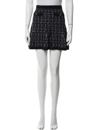 Pre-owned Cinq À Sept Printed Mini Skirt W/ Tags In Blue