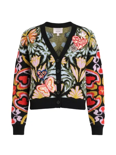 Cinq À Sept Psychedellic Amour Cardigan In Multi