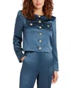 Cinq À Sept Rainer Cropped Satin Jacket