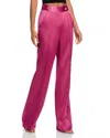 Cinq À Sept Rainer Mid Rise Wide Leg Pant In Dark Ube In Pink