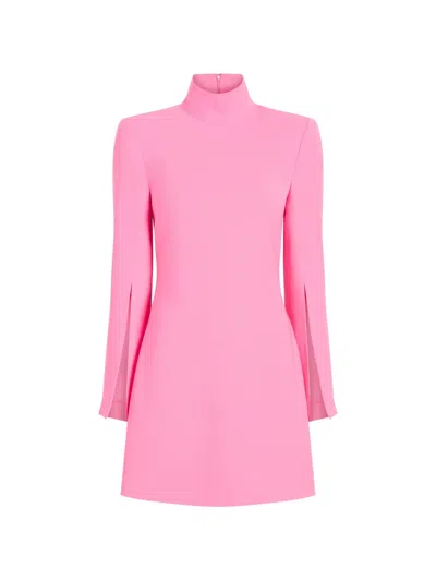 Cinq À Sept Randa Split-sleeve Mini Dress In Pink