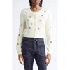 Cinq À Sept Rasa Cardigan Ivory Multi In White
