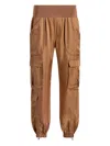 Cinq À Sept Raven Elasticated-waist Cargo Trousers In Brown