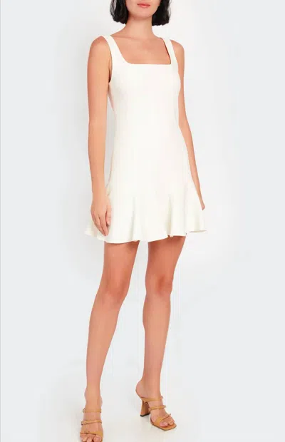 Cinq À Sept Reeve Mini Dress In Ivory In White