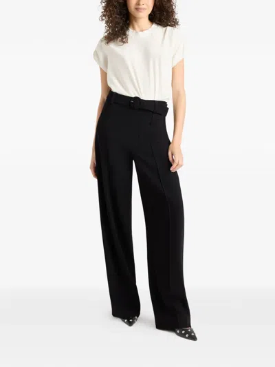 Cinq À Sept Renea Belted Trousers In Black