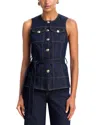 Cinq À Sept Cinq A Sept Renee Denim Vest In Blue