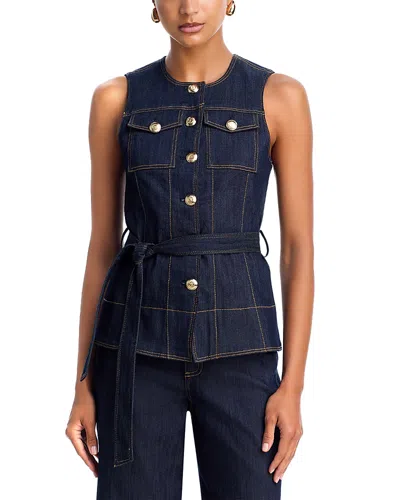 Cinq À Sept Cinq A Sept Renee Denim Vest In Blue